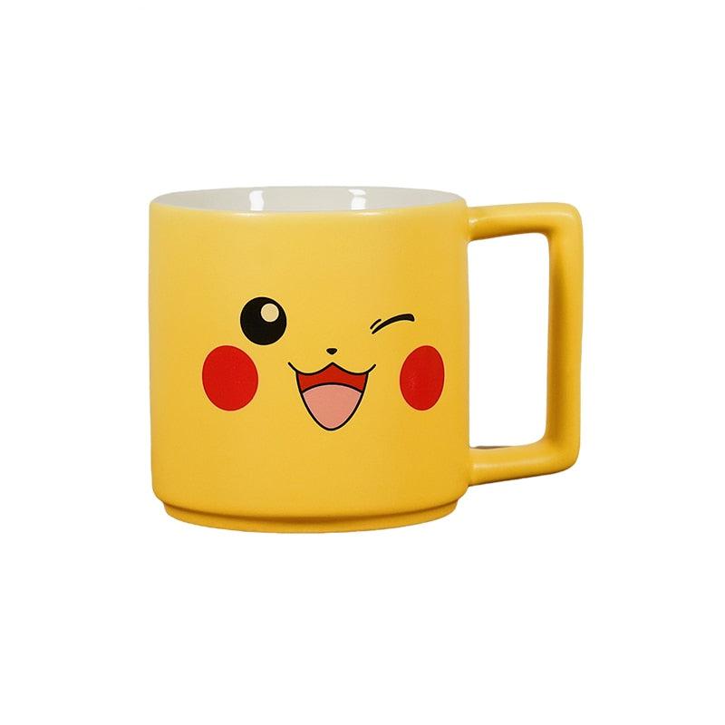 Bandai Pokemon Ceramic Mugs, Pikachu and Snorlax Designs, High-Quality Ceramic Material, Versatile & Practical, Perfect for Pokemon Fans & Collectors